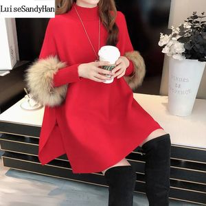 Women's Cape Autumn and Winter Thick Sticked Sweater Women's Cloak Shawl Bat Shirt Pullover High Neck Loose Top Sweater Poncho 231023