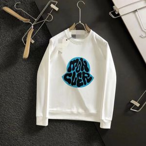 Herrtröjor Hoodies Sweatshirts Monclair Fashion Embroidery Långärmning Pullover Crew Neck Classic Hoodie Brand Clothing