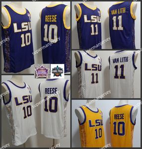 Melek Reese LSU Tigers Basketbol Forması Erkek Kadınlar dikişli Hailey van Lith LSU Jersey