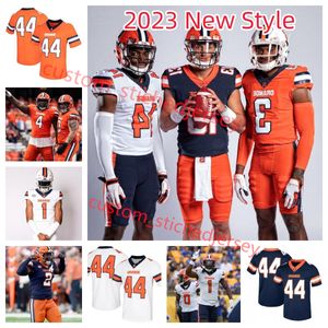 Camisa de futebol Syracuse Orange personalizada costurada Carlos Del Rio-Wilson Garrett Shrader Braylen Ingraham Alijah Clark Jaeden Gould Braden Davis Camisas de Syracuse