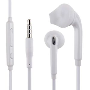 Fones de ouvido intra-auriculares estéreo de 3,5 mm com microfone e controle remoto de volume para Samsung S7 S6 S6 Edge LL