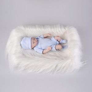 Baby foto prop päls filtar nagel plysch pad bordsskiva fotografering bakgrund plysch fotograf