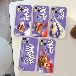 Мягкий силиконовый чехол для телефона «Шоколад Milka Box» для iPhone 14 13 12 11 Pro Mini XS MAX 8 7 6 Plus X XS XR