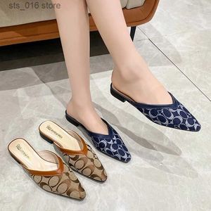 Sexy Concise Women's for 2024 Mules Fashion New Casual Slippers Women Mixed Colors Pointed Toe Shoes Female T231023 84