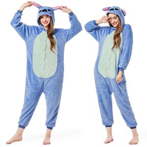 Cosplay Lilo Costumes Jumpsuit for Adults Hooded Pamas Onesie Costume Halloween Clothes Women Men