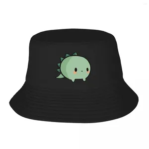 Berets Small Dino - Green Bucket Hats Panama For Man Woman Bob Cool Fisherman Summer Beach Fishing Unisex Caps