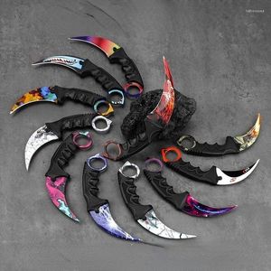 Multicolor Outdoor Claw Sharp Game Wolf Knife for Camping and Survival Training