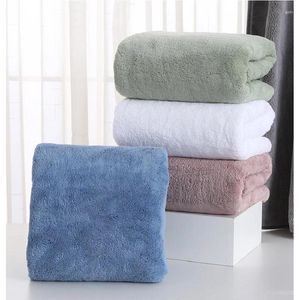 Handduk Drop Stora badhanddukar för vuxna tvättdukar El Quality Soft Microfiber mycket absorberande badrumskorallfleece