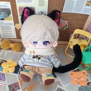 Bonecas 20cm jogo genshin impacto lyney pelúcia boneca corpo vestir-se adorável plushie anime mascote cosplay natal kawaii presente 231023