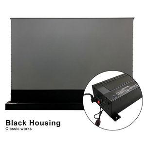 133 Polegadas 150 Polegadas 16:9HDTV 8K 3D Guia Elétrica Tensionada ALR Floor Rising Projector Screen para 4k Ultra short Throw projetor home cinema