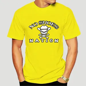 Camisetas masculinas Kenny Chesney Sem sapatos Nation Logo Cool Tennis Camisa preta de manga curta 8244X