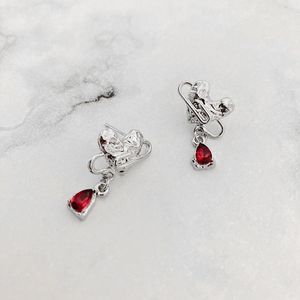 Dangle Earrings 10 Pair / Lot Wholesale Fashion Jewelry Metal Glass Stone Heart For Women