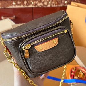 Womens Luxury Designer Waist Bag Fashion Mini Bumbag Brown Flower Easy Pouch On Strap Fannypack Men Belt Bags Crossbody Fanny Pack