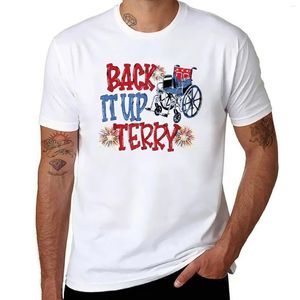 Polo da uomo Back It Up Terry Fuochi d'artificio del 4 luglio T-shirt con bandiera americana T-shirt taglie forti T-shirt grafiche da uomo dei pesi massimi