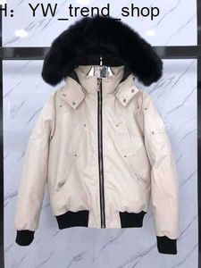 Mooses Knuckles Parkas masculinas jaqueta de alta qualidade pele real inverno masculino balístico bombardeiro parka quente outwear casaco à prova de vento curto Mooseknuckle 3w 7JV9P