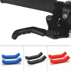 Conjuntos de grupos de bicicleta 1 par Mountain Bike Handle Bar Grip Envoltório Bicicleta Alavanca de Freio Não-Slip Protetor de Capa de Silicone Removível Handlebar Grip Cover 231023