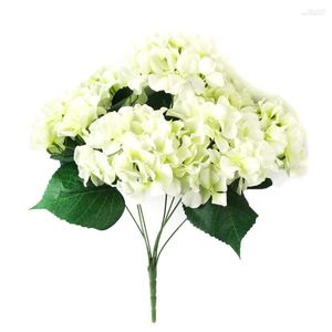 Flores decorativas Artificial Hortênsia Seda 7 Cabeças Flor Festa de Casamento Decoração Floral WH