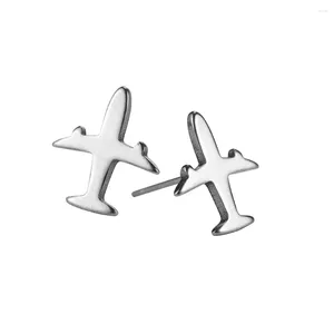 Brincos pendurados zst0039 venda 2023 mais recente design geométrico bonito brinco de aço inoxidável moda aeronaves forma jóias femininas