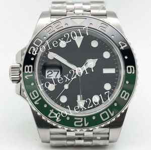 GMF Factory V6 besttime Super Men's Best Edition 904L GMT Mostrador Preto com Pulseira Jubliee Redonda Relógios de Pulso Automáticos de Cristal de Safira 3285