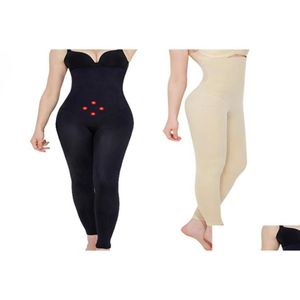 Taille Bauch Shaper Bauch Flache Hosen Abnehmen Legging Frauen Oberschenkel Trimmer Beine Korrigierende Nahtlose Hohe Steuer Höschen Weiche Drop D Dh16B