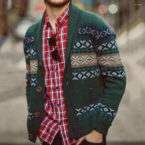 Men's Sweaters Coat Sweater Button Cable Cardigan Casual Knit Top Long Sleeve Loose Fit Men Oversized Shawl Collar Daily