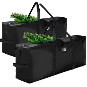 Christmas Decorations 1/2 Pcs Black Gift Bag Tree Storage Portable Product Packaging 2024