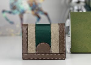 Damen-Designer-Geldbörsen, Luxus-Geldbörsen von Ophidia, Claissc-Doppelbrief-Kurzkartenhalter, hochwertige Damenmode, kleine Clutch-Tasche mit Originalverpackung