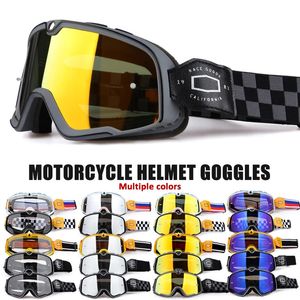 Utomhus Eyewear Retro Bicycles Goggles Ski Glasögon Solglasögon ATV Non Slip Belt Antiuv Cafe Racer Chopper Cycling Racing 231023