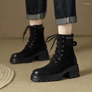 Boots European Russia Winter Natural Leather Warm Snow 22-24.5cm Pigskin Wool Ankle Side Zip Woolen Sock