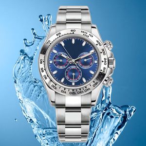 Superclone Watch Mens 자동 기계식 세라믹 시계 40mm 풀 스테인리스 스틸 글라이딩 걸쇠 수영 손목 시계 Sapphire Luminous Waterproof Watch
