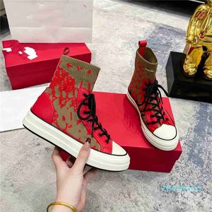 2023-Luxury Design Boots Fashionabla Women Business Work Anti Slip Knight Martin Casual Sock