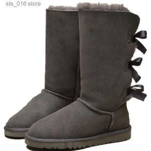 Stiefel 2023 Australien Frau Schuh Frauen Stiefel Leder Knie Oberschenkel hoch hohe lange Winterstiefel Frauen Schuh Schnee Dame Luxus Designer Tenis T231023