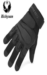 Militärische Taktische Handschuhe Outdoor Sport Voll Finger Armee Kampf Motorrad Rutschfeste Männer Carbon Faser Schildpatt Handschuhe2569996