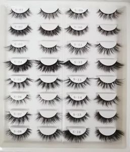 Real Mink Eyelashes 3D Hair False Eyelash Natural Thick Long Eye Lashes Fluffy Makeup Beauty Extension Tools9204074