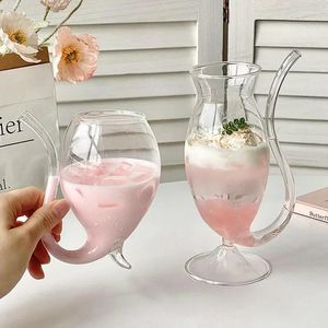 Copos de vinho café acessórios transparentes cozinha barra leite caneca moderna cocktail copos de vidro drinkware decoração para casa café da manhã