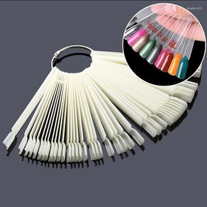 Nail Art Kits Sdotter False Nails Tips Display Nature Transparent Color Chart With Ring Polish Palette Stand Design Tools Manicure