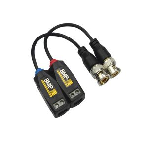 50pairs/lot Real HD Twisted BNC Video Balun 4K 8MP Transceivers UTP Passive Cat5 Cable Balun for Security Cameras LL