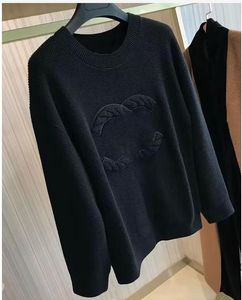 Kadın Sweaters Tasarımcı Kadın Lüks Kazak Mektuplar Külot Kadın S Hoodie Uzun Kollu Sweatshirt Nakış Triko Kış Kıyafetleri Yüksek CC 3lzy
