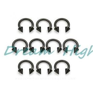 Orecchini a perno con placcatura sottovuoto nero BCR Labret Anello al naso 100% d Prodotto promozionale Orecchino 231020