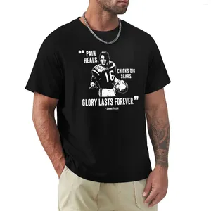 Polos masculinos Shane Falco - Pain Heals Chicks Dig Scars Glory dura para sempre Camiseta Blusa lisa Camisetas para homens