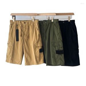 Мужские шорты-карго, повседневные карманные летние уличные брюки, винтажные свободные брюки до колена MA852