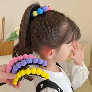 Hair Accessories Girl Cute Hairball Children Fruit Clip Ornaments Ponytail Holder Crab Headwear Hairstyle