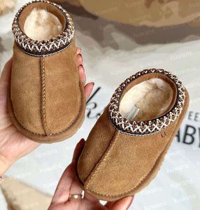 Shoes Tasman II Slippers Tazz Baby Kids Toddler Chestnut Fur Slides Sheepskin Shearling Classic Ultra Mini Boot Winter Mules Slip-on Wool Little Big YI501