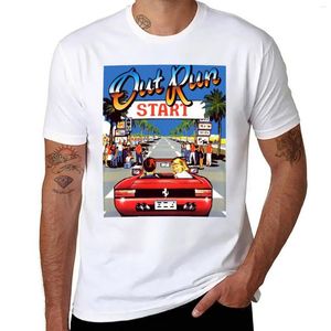 Polos męski Outrun T-shirt z lat 90. krótkie koszulki Szybkie suszenie urocze topy