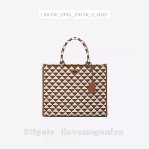 Tessuto ricamato Symbole da donna grande Borse moda Borse a tracolla Borsa a mano Nero beige Articolo n.: 1BA356_2FKL_V_OOM