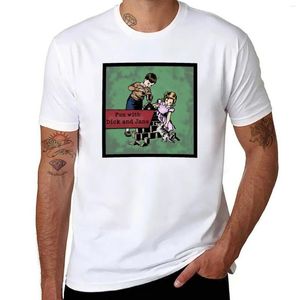 Polos masculinos diversão com pau e jane camiseta camiseta oversized anime roupas de manga curta camisetas gráficas masculinas engraçado