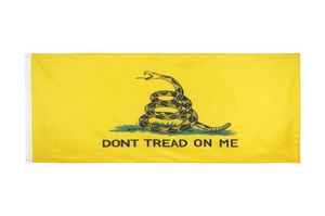 Nova bandeira de cobra amarela 90 150cm, bandeira requintada de gazden 3 5 pés, bandeira americana, não pise em mim t3i58289398675