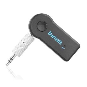 Universal 3,5 mm Bluetooth Car Kit A2DP Wireless FM Sender AUX Audio Musik Receiver Adapter Freisprecheinrichtung mit Mikrofon für Telefon MP3 12 LL