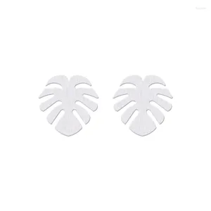 Stud Earrings Wholesale 10Pair Pendientes Mujer 2023 Fashion Monstera Leaf For Women Summer Jewelry Palm Tree Brincos