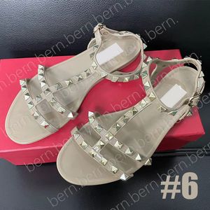 プレミアム/OK高品質ファッション女性用リベットハイヒールフラットサンダルシングルシューズギフトEU35-42ドロップシップ